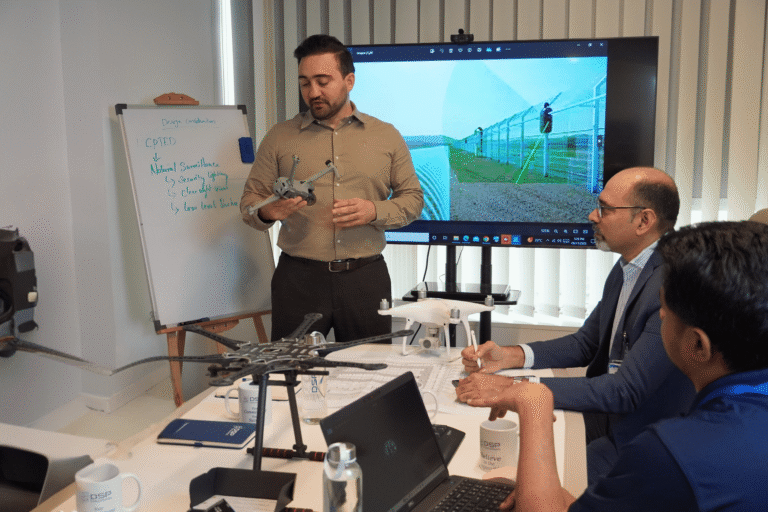 DSP Consultants Team Discussing Latest technology for physical security