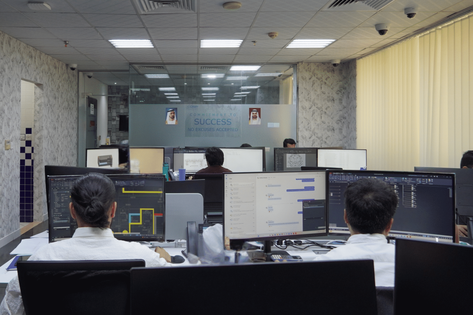 DSP Consultants Office with consultants working on Project